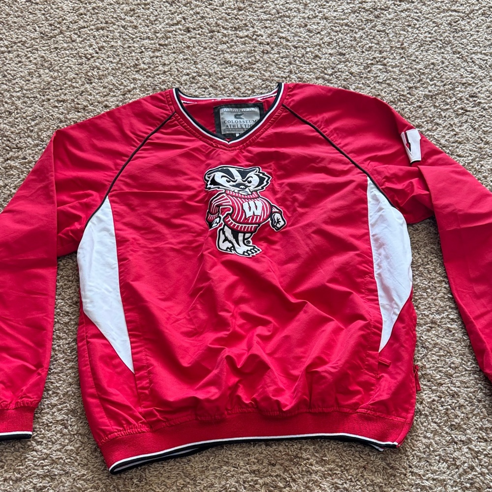 Red Pullover UW Madison Colosseum M